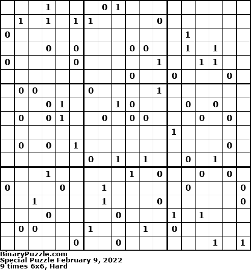Binary Puzzle