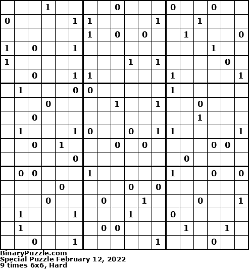 Binary Puzzle