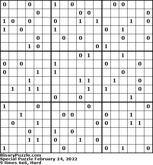 Binary Puzzle