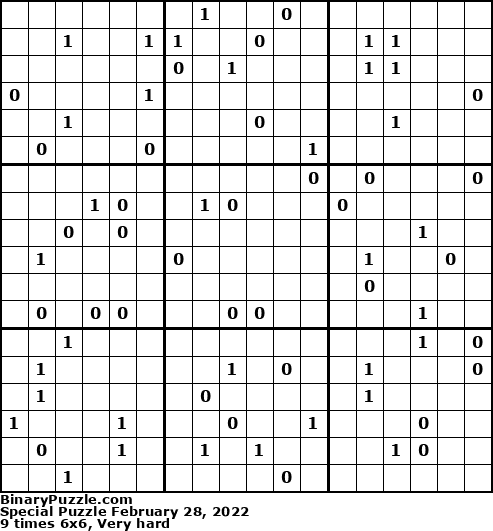 Binary Puzzle