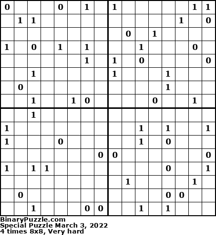 Binary Puzzle