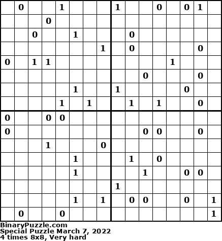 Binary Puzzle