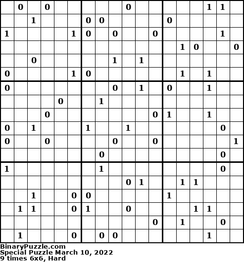 Binary Puzzle