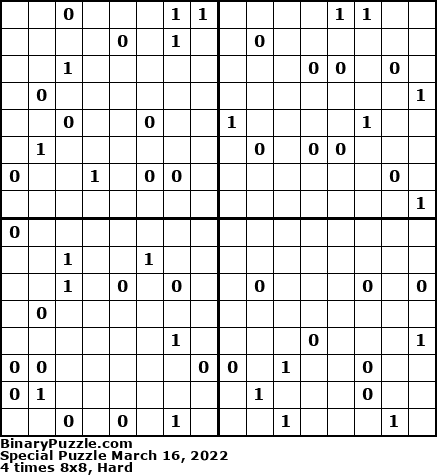 Binary Puzzle