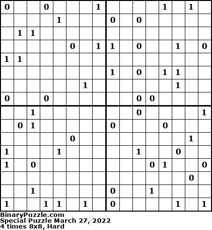Binary Puzzle