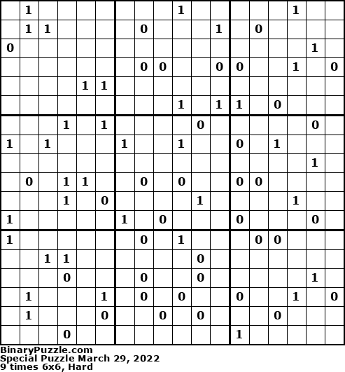 Binary Puzzle