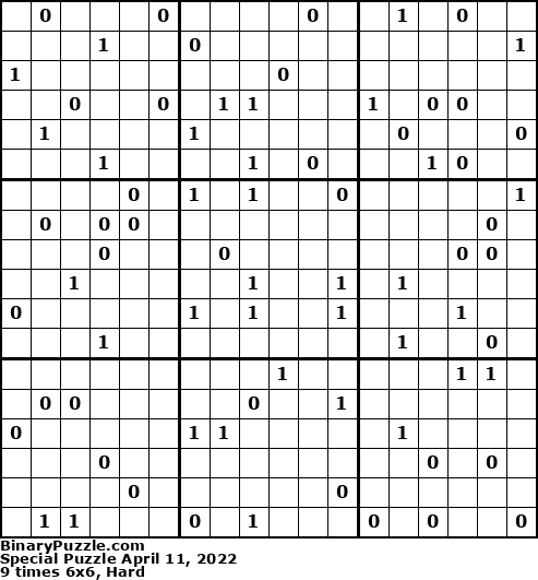 Binary Puzzle