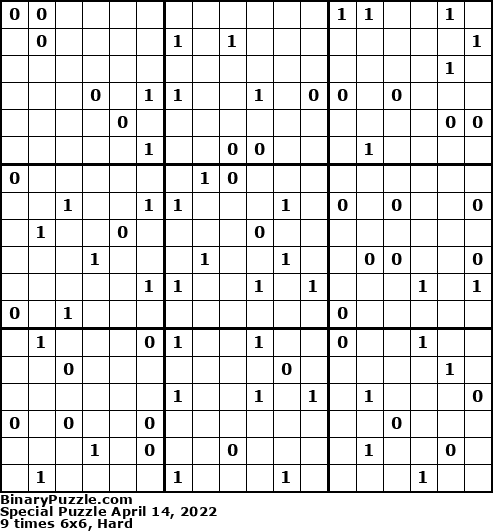 Binary Puzzle