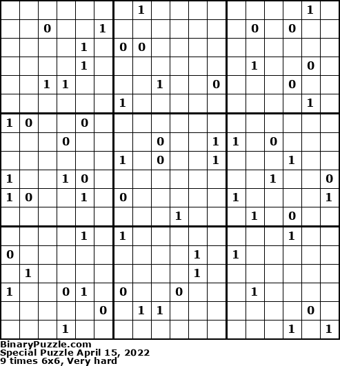 Binary Puzzle