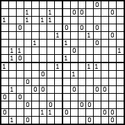 Special binary puzzle